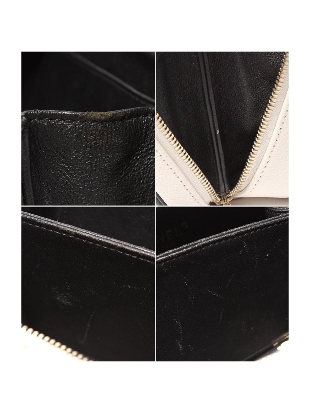 Chanel Chain Shoulder Bag Vanity Crossbody Gold Caviar Leather - Picture 6 of 10